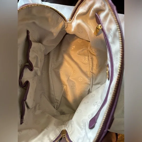 Tory Burch Amanda Purple Leather with COA - Picture 13 of 16